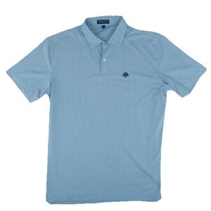 Peter Millar Crown Crafted Golf Polo Shirt Mens Medium Blue